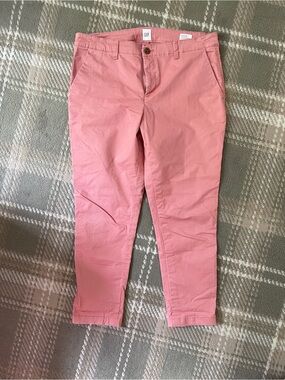 GAP pink girlfriend khakis pants 10P